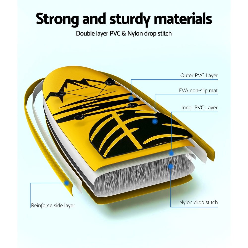 Stand Up Paddle Board Inflatable Kayak SUP Surfboard Paddleboard 10FT - Outdoor > Boating - Rivercity House & Home Co. (ABN 18 642 972 209) - Affordable Modern Furniture Australia