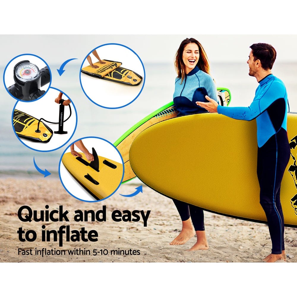 Stand Up Paddle Board Inflatable Kayak SUP Surfboard Paddleboard 10FT - Outdoor > Boating - Rivercity House & Home Co. (ABN 18 642 972 209) - Affordable Modern Furniture Australia