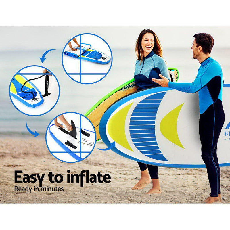 Stand Up Paddle Boards 11ft Inflatable SUP Surfboard Paddleboard Kayak - Outdoor > Boating - Rivercity House & Home Co. (ABN 18 642 972 209) - Affordable Modern Furniture Australia