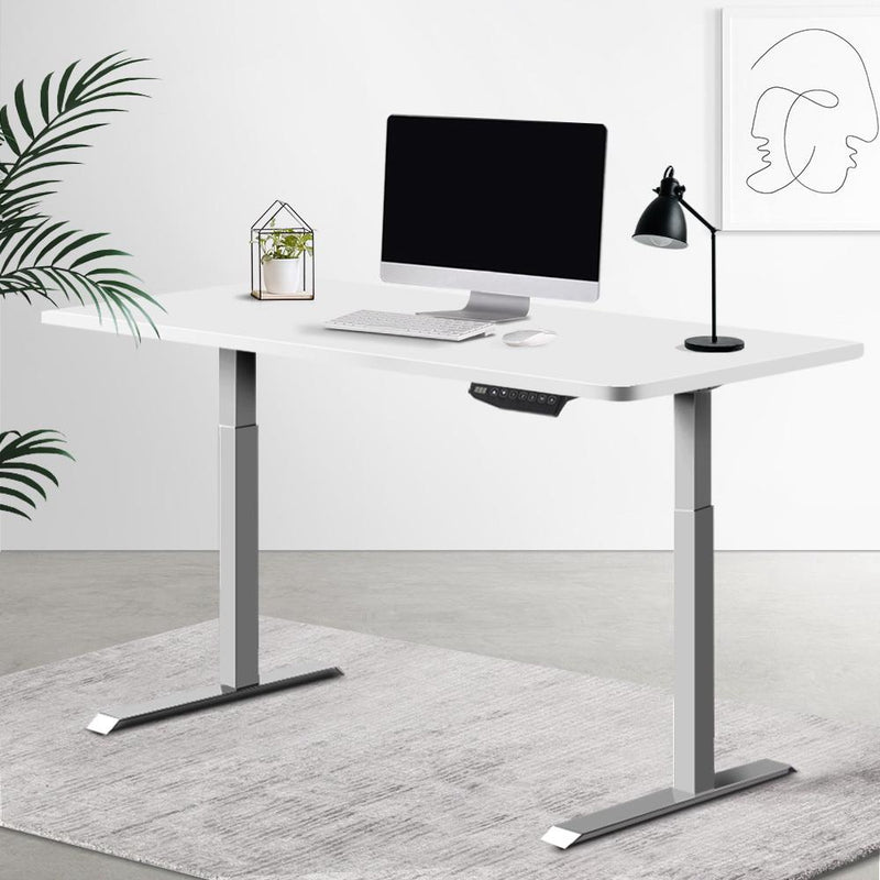 Standing Desk Motorised Height Adjustable Laptop Computer Table Electric Riser Dual Motor 120cm - Furniture > Office - Rivercity House And Home Co.