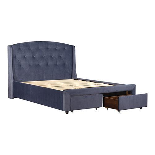 Stella King Bed Frame Navy Blue - Furniture > Bedroom - Rivercity House & Home Co. (ABN 18 642 972 209) - Affordable Modern Furniture Australia