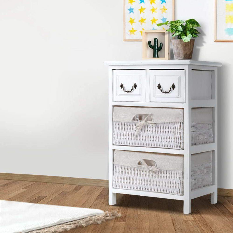 Storage Cabinet Dresser Chest of Drawers Bedside Table Bathroom Lamp Side - Furniture > Bedroom - Rivercity House And Home Co.