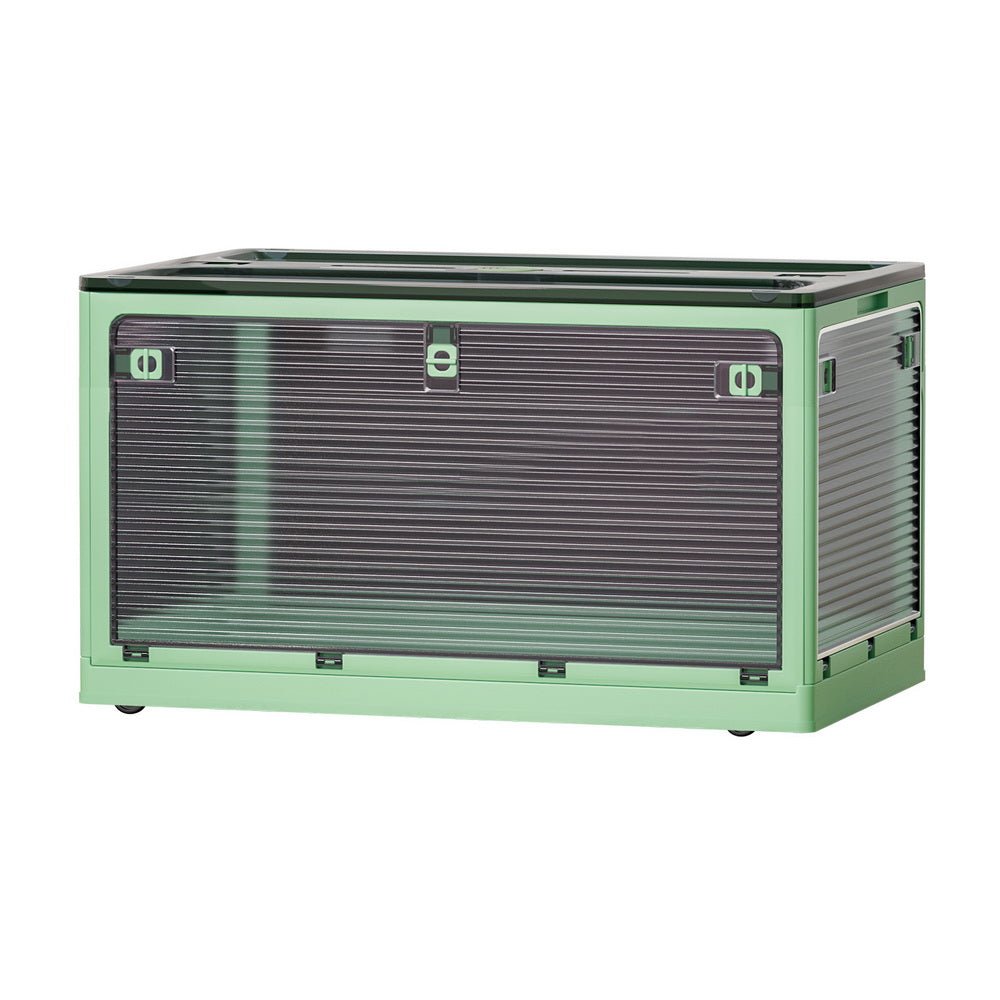 Storage Container Foldable Stackable Large 5 Sides Open Transparent 140L - Home & Garden > Storage - Rivercity House & Home Co. (ABN 18 642 972 209) - Affordable Modern Furniture Australia