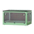 Storage Container Foldable Stackable Large 5 Sides Open Transparent 82L