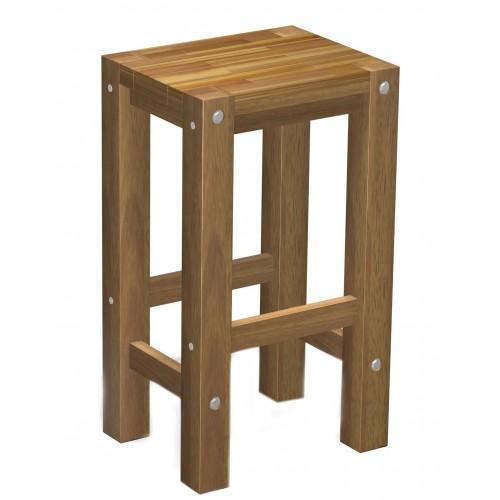 Sturdy Stool Natural oil Finish - Furniture > Bar Stools & Chairs - Rivercity House And Home Co.