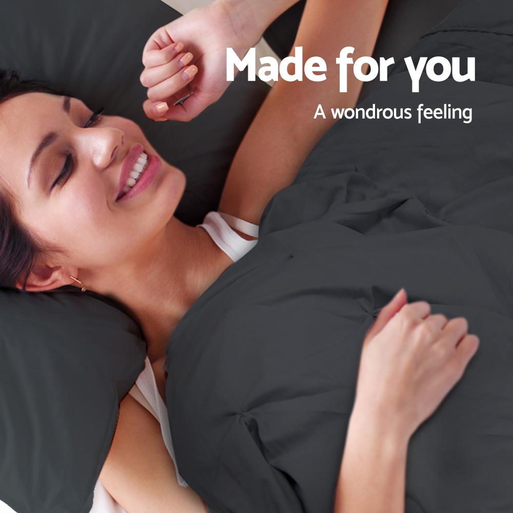 Super King Classic Quilt Cover Set - Black - Rivercity House & Home Co. (ABN 18 642 972 209) - Affordable Modern Furniture Australia