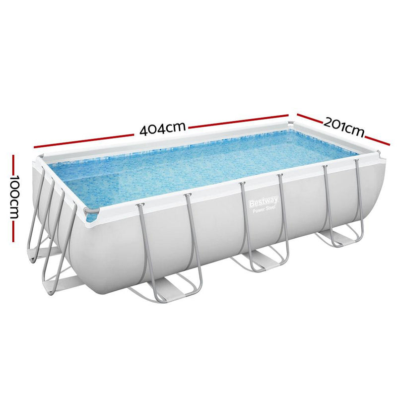 Swimming Pool Above Ground Pools Power Steel™ Rectangular Frame - Home & Garden > Pool & Accessories - Rivercity House And Home Co.