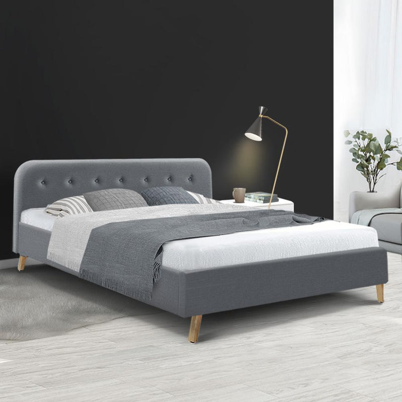 Tarcoola King Bed Frame Grey - Furniture > Bedroom - Rivercity House & Home Co. (ABN 18 642 972 209) - Affordable Modern Furniture Australia