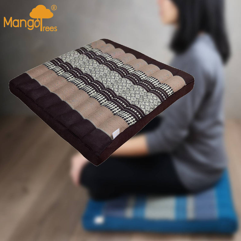 Thai Kapok Meditation Cushion Yoga Seat Brown - Home & Garden > Decor - Rivercity House & Home Co. (ABN 18 642 972 209) - Affordable Modern Furniture Australia