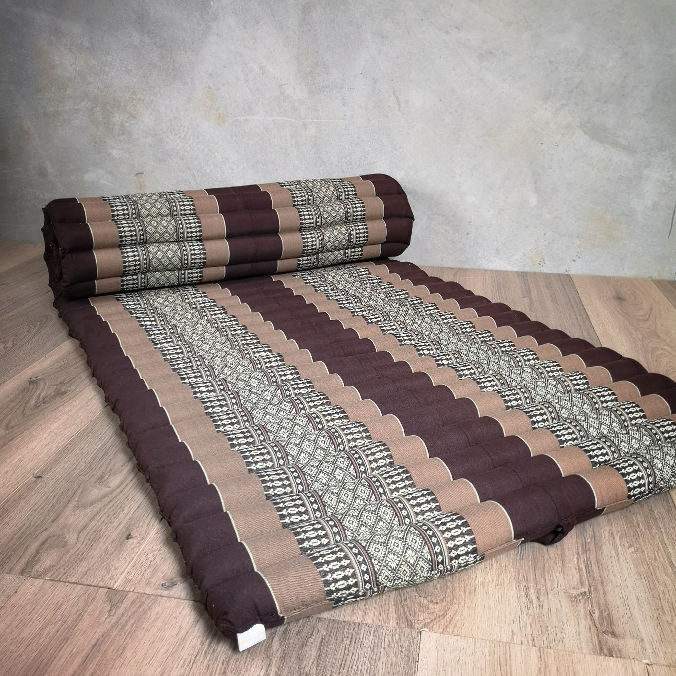 Thai Kapok Roll Up Meditation Mat Brown - Home & Garden > Decor - Rivercity House & Home Co. (ABN 18 642 972 209) - Affordable Modern Furniture Australia