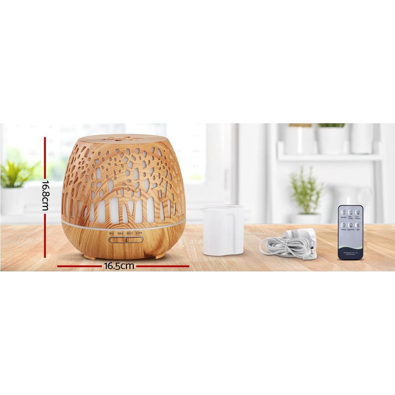 Aroma Diffuser Aromatherapy Humidifier Remote Control 400ml - Rivercity House & Home Co. (ABN 18 642 972 209) - Affordable Modern Furniture Australia