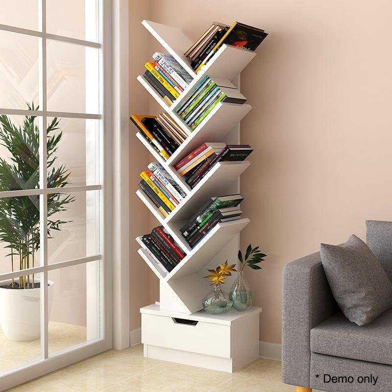 Tree Bookshelf Bookcase Book Organizer 9-Tier Multipurpose Shelf Display Racks - Furniture - Rivercity House & Home Co. (ABN 18 642 972 209) - Affordable Modern Furniture Australia