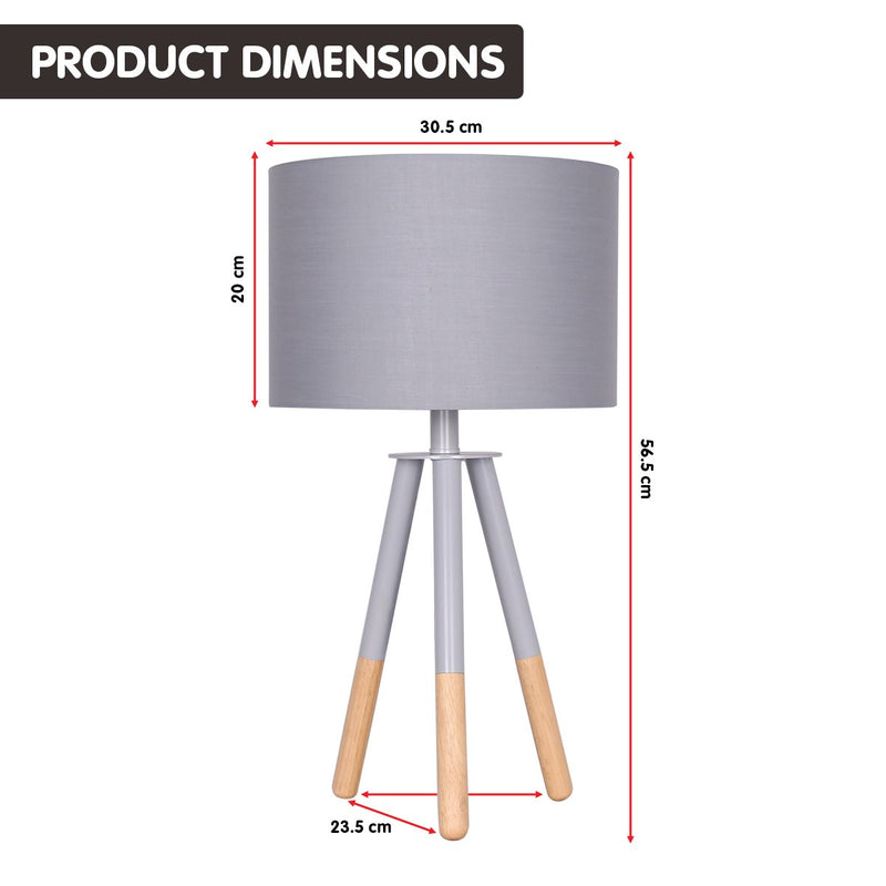Tripod Desk Lamp in Metal & Wood Nordic Minimalist Light - Home & Garden > Lighting - Rivercity House & Home Co. (ABN 18 642 972 209) - Affordable Modern Furniture Australia