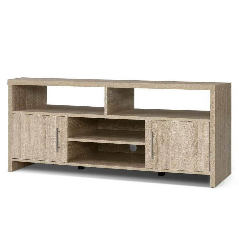 TV Cabinet Entertainment Unit 140cm Oak - Rivercity House & Home Co. (ABN 18 642 972 209) - Affordable Modern Furniture Australia