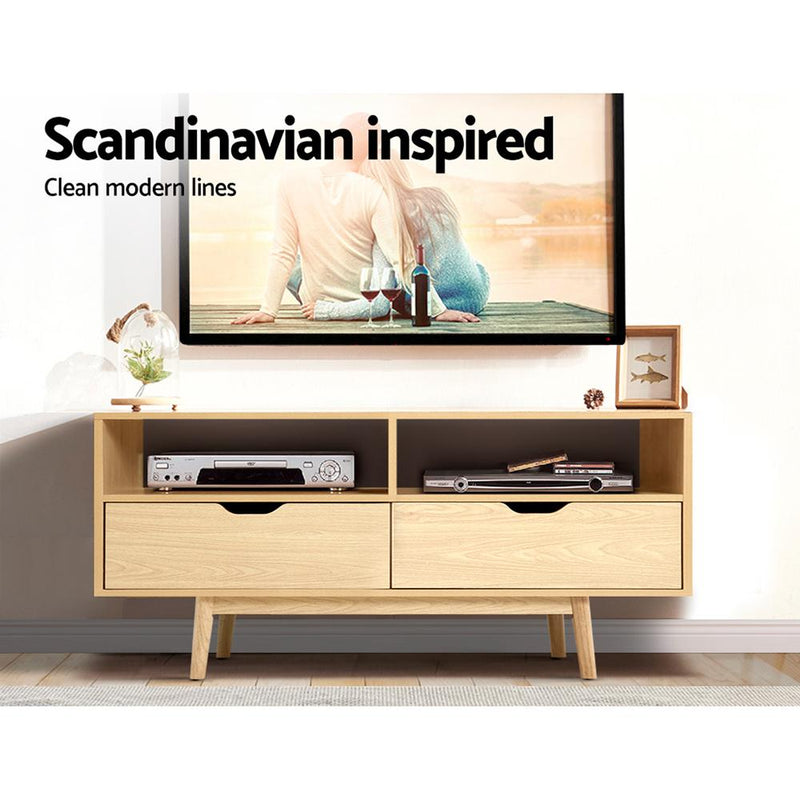 120CM Scandinavian TV Cabinet Entertainment Unit - Rivercity House & Home Co. (ABN 18 642 972 209) - Affordable Modern Furniture Australia