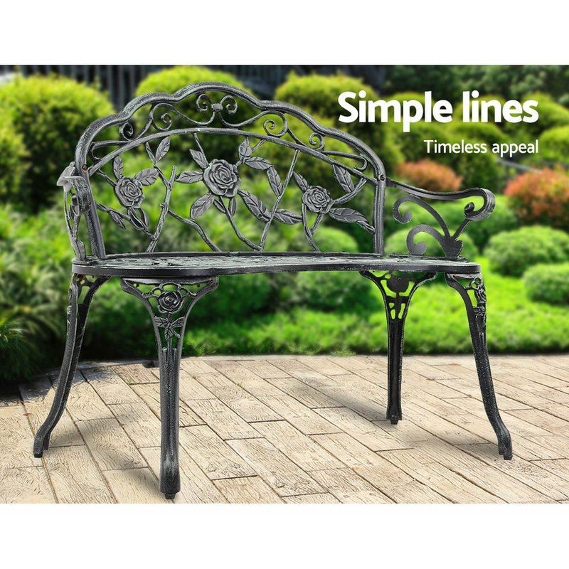 Victorian Garden Bench (Green) - Furniture - Rivercity House And Home Co.