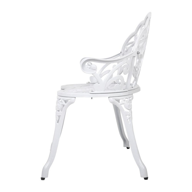 Victorian Garden Bench (White) - Furniture - Rivercity House And Home Co.