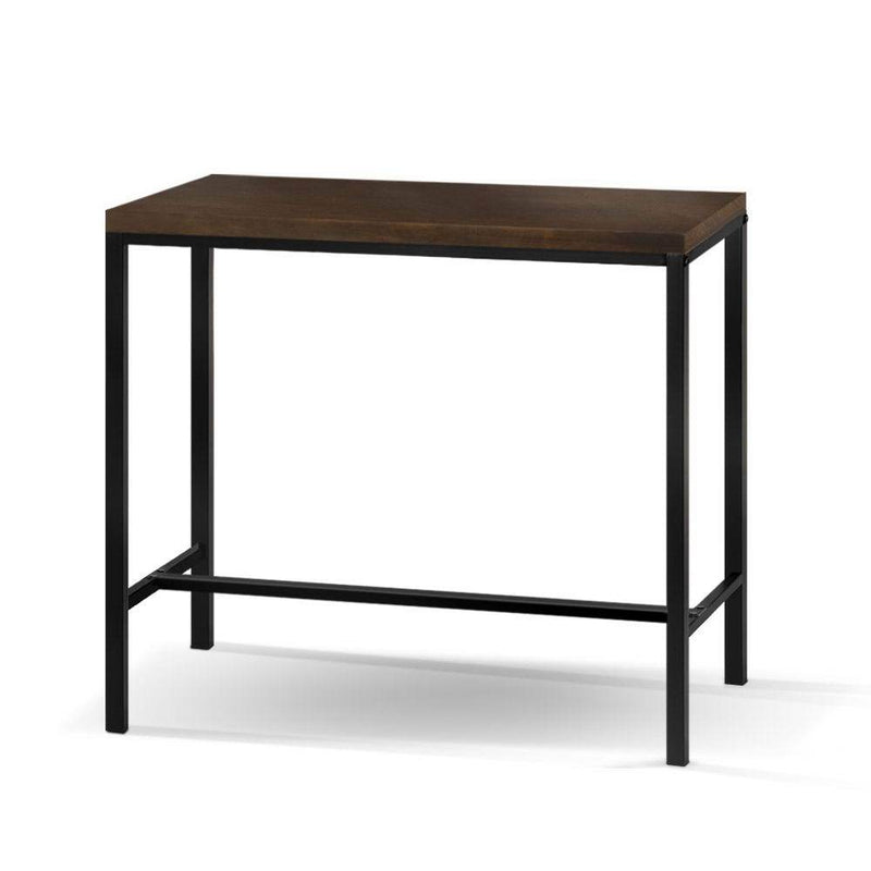 Vintage Industrial High Bar Table (Dark Brown) - Furniture - Rivercity House And Home Co.
