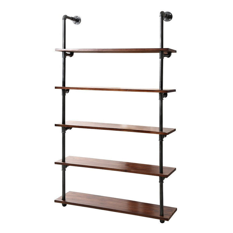 Wall Display Shelves Industrial DIY Pipe Shelf Rustic Floating Brackets - Home & Garden > DIY - Rivercity House & Home Co. (ABN 18 642 972 209)