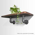 Rustic Pipe Shelf Industrial Bookshelf Brackets