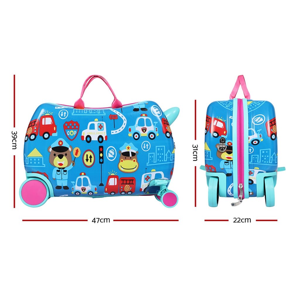 17" Kids Ride On Luggage Suitcase Cars - Home & Garden > Travel - Rivercity House & Home Co. (ABN 18 642 972 209) - Affordable Modern Furniture Australia