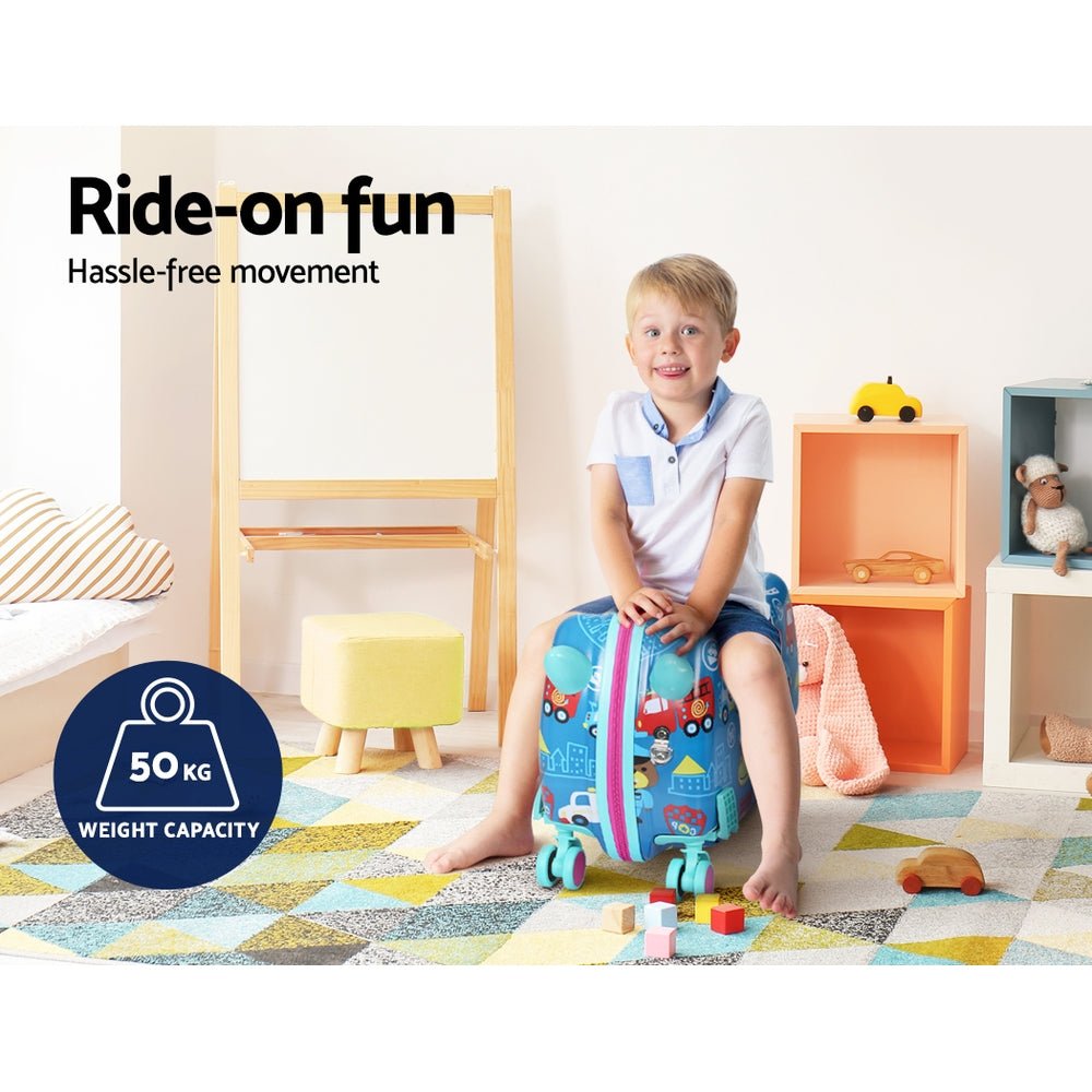 17" Kids Ride On Luggage Suitcase Cars - Home & Garden > Travel - Rivercity House & Home Co. (ABN 18 642 972 209) - Affordable Modern Furniture Australia