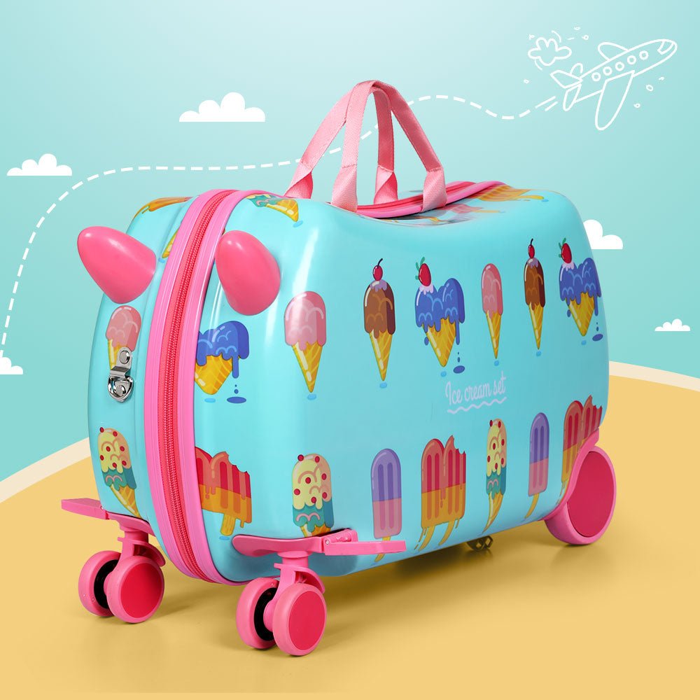 17" Kids Ride On Luggage Suitcase Ice Cream - Home & Garden > Travel - Rivercity House & Home Co. (ABN 18 642 972 209) - Affordable Modern Furniture Australia