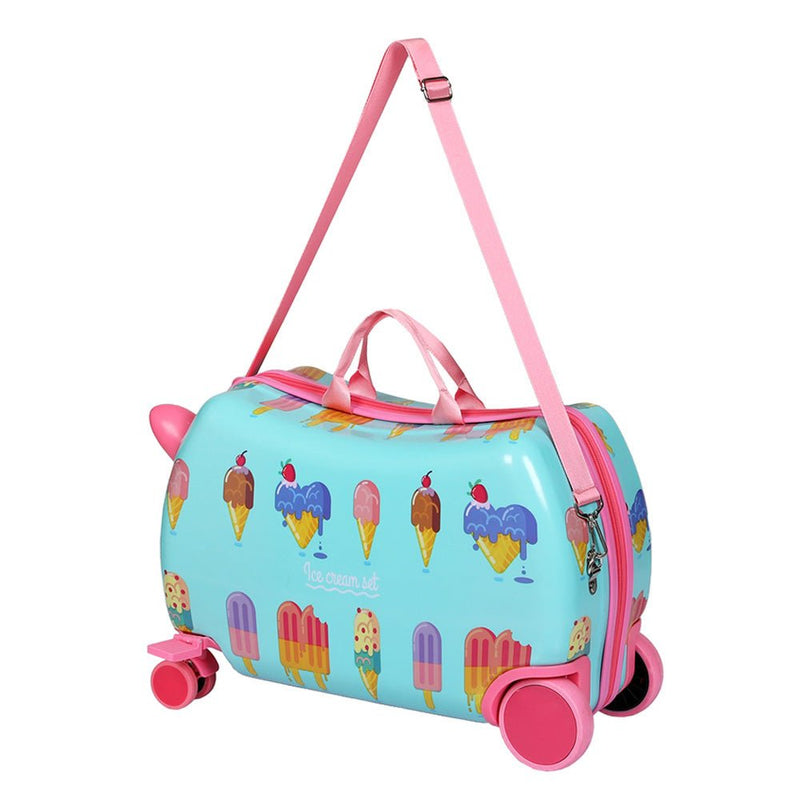 17" Kids Ride On Luggage Suitcase Ice Cream - Home & Garden > Travel - Rivercity House & Home Co. (ABN 18 642 972 209) - Affordable Modern Furniture Australia