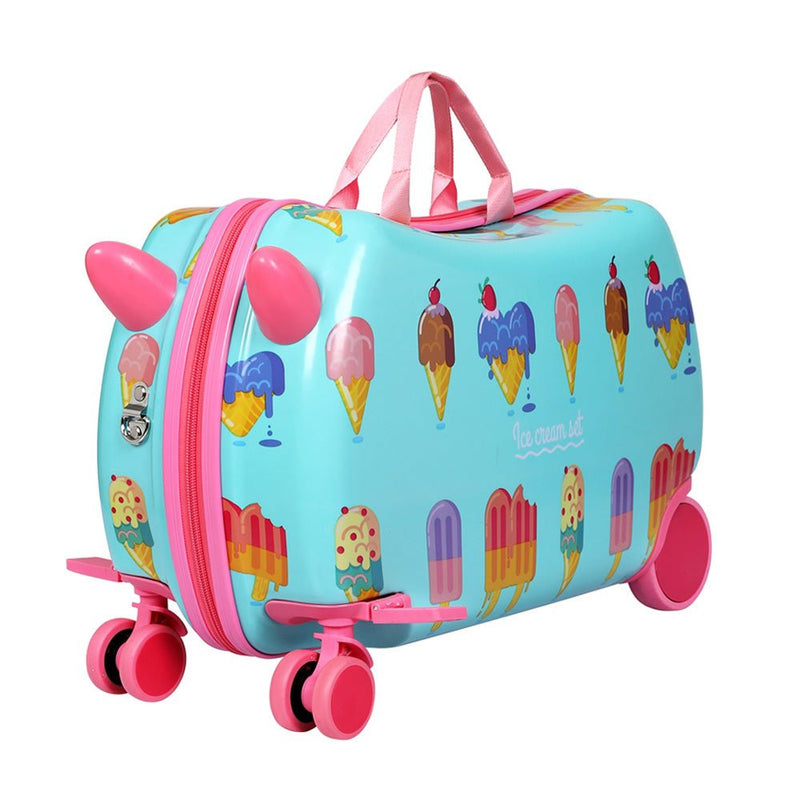 17" Kids Ride On Luggage Suitcase Ice Cream - Home & Garden > Travel - Rivercity House & Home Co. (ABN 18 642 972 209) - Affordable Modern Furniture Australia