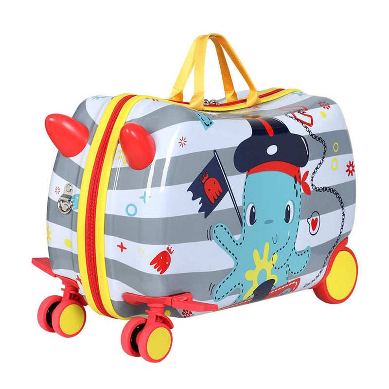 17" Kids Ride On Luggage Suitcase Octopus - Home & Garden > Travel - Rivercity House & Home Co. (ABN 18 642 972 209) - Affordable Modern Furniture Australia