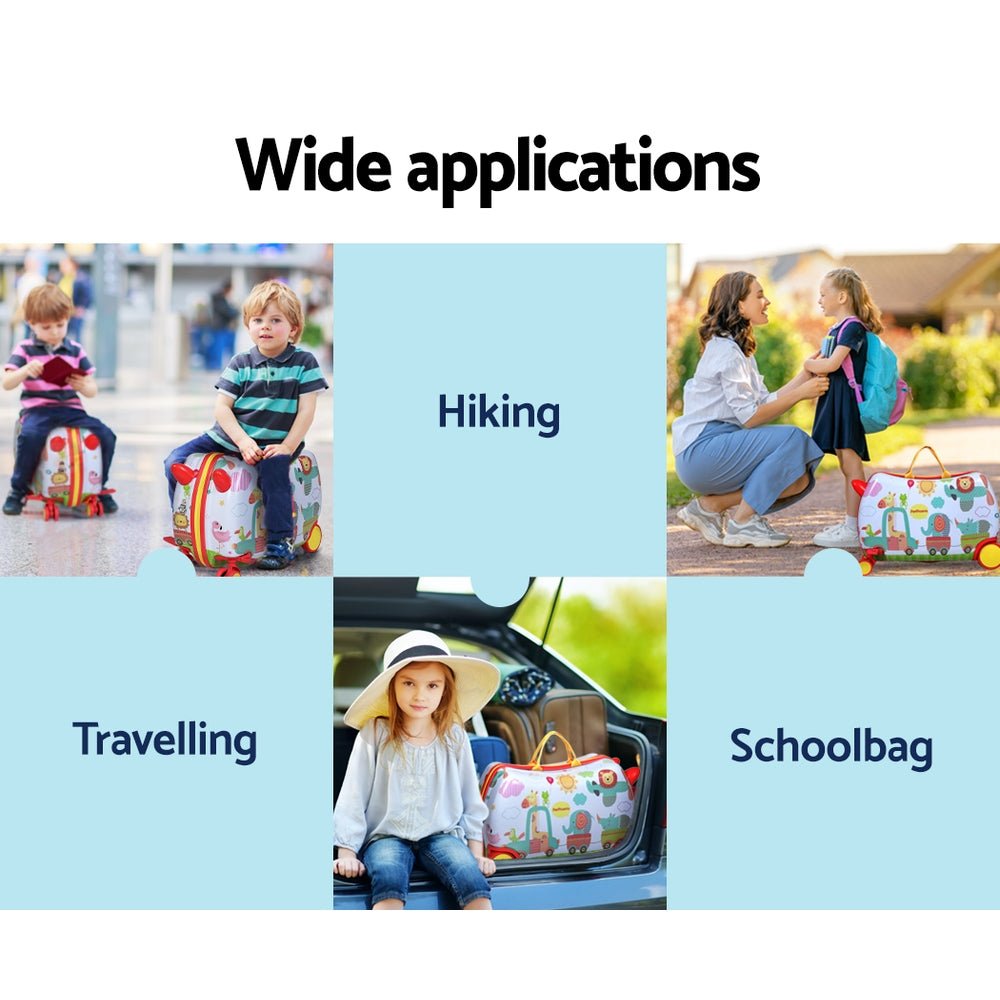 17" Kids Ride On Luggage Suitcase Zoo - Home & Garden > Travel - Rivercity House & Home Co. (ABN 18 642 972 209) - Affordable Modern Furniture Australia