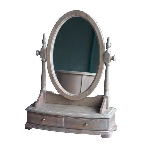 Wash White Dressing Unit With Mirror - Furniture > Bedroom - Rivercity House And Home Co.
