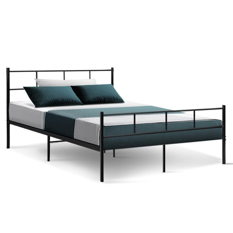 Wategos Metal Double Bed Frame Black - Furniture > Bedroom - Rivercity House And Home Co.