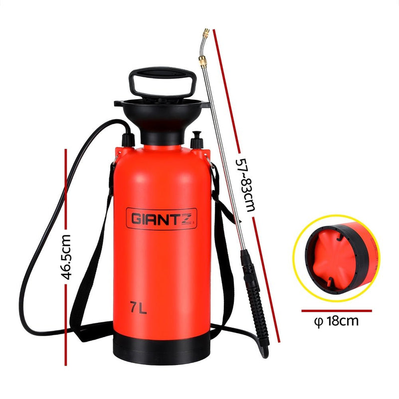 Weed Sprayer Pressure 7L Shoulder Garden Spray - Home & Garden > Garden Tools - Rivercity House & Home Co. (ABN 18 642 972 209) - Affordable Modern Furniture Australia