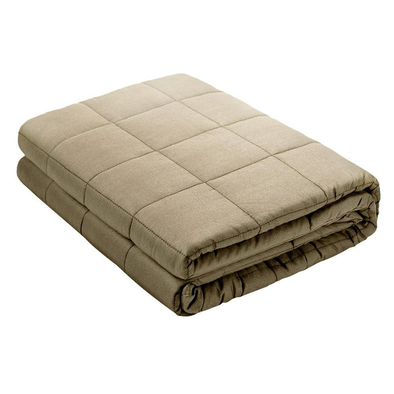 Weighted Calming Blanket 5KG Brown - Home & Garden > Bedding - Rivercity House And Home Co.