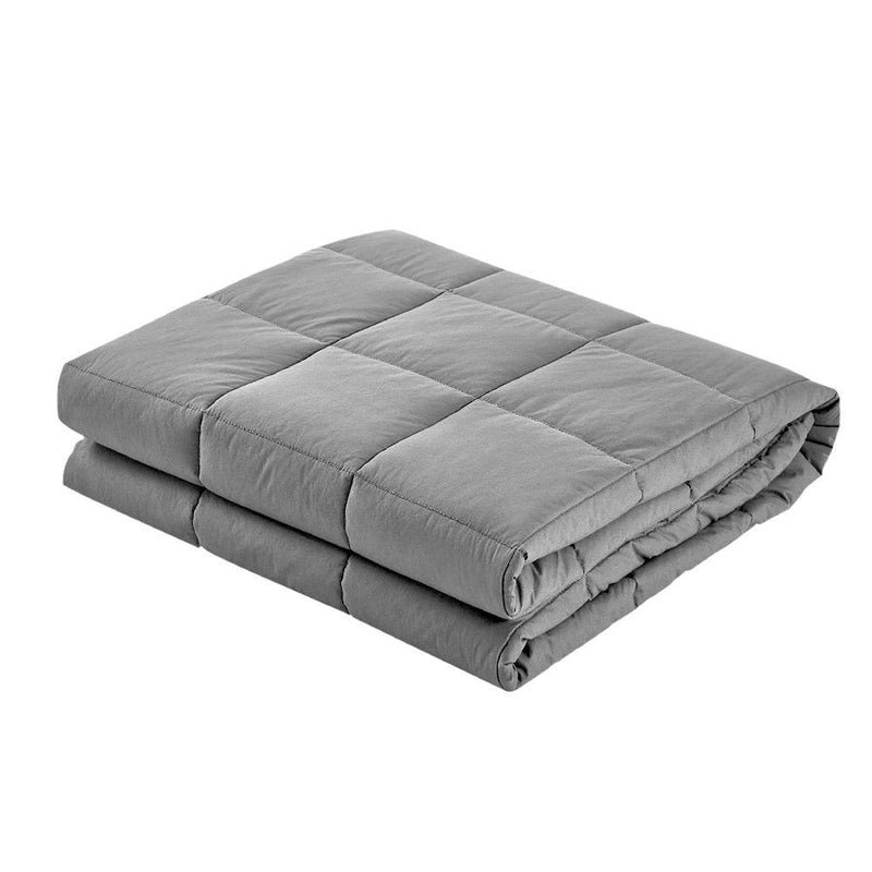 Weighted Calming Blanket 5KG Light Grey - Home & Garden > Bedding - Rivercity House & Home Co. (ABN 18 642 972 209) - Affordable Modern Furniture Australia