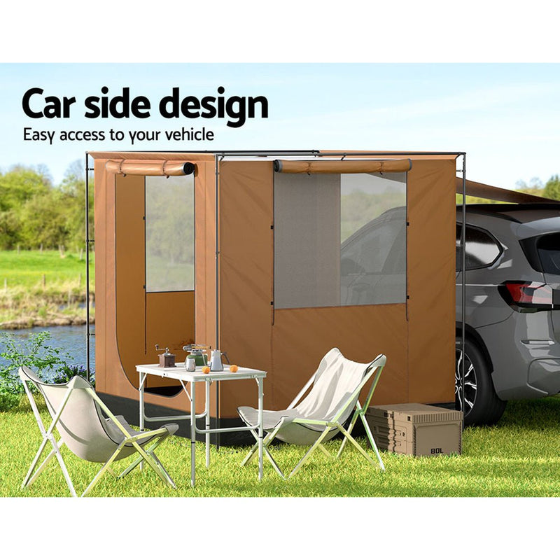 Camping Tent Car SUV Side Awning Canopy Portable Outdoor Shelter 4WD - Outdoor > Camping - Rivercity House & Home Co. (ABN 18 642 972 209) - Affordable Modern Furniture Australia