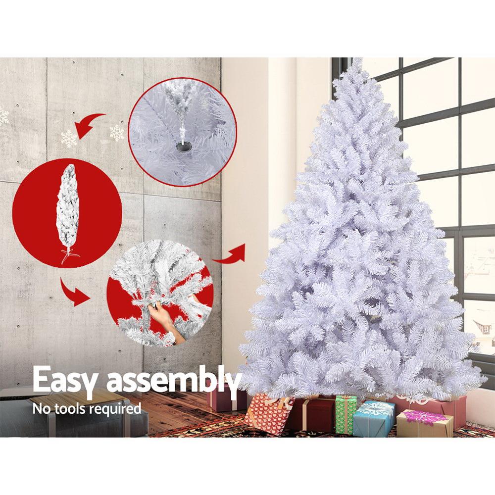 White Christmas Tree 2.1M 7FT - Rivercity House & Home Co. (ABN 18 642 972 209) - Affordable Modern Furniture Australia