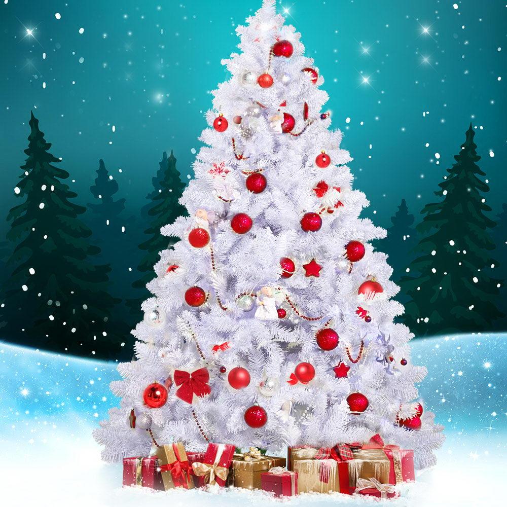 White Christmas Tree 2.1M 7FT - Rivercity House & Home Co. (ABN 18 642 972 209) - Affordable Modern Furniture Australia