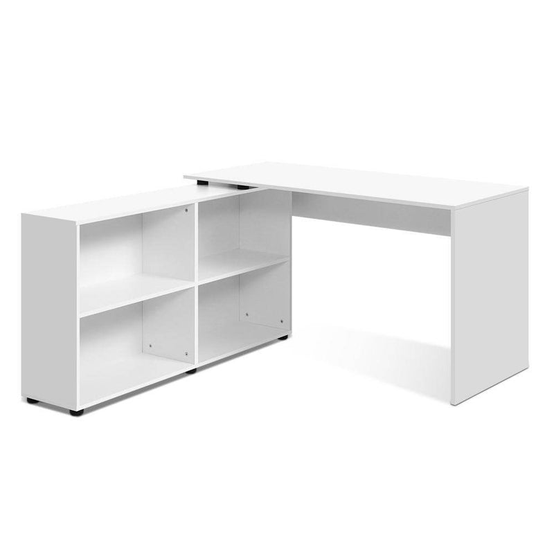 White Corner Computer Desk - Furniture - Rivercity House & Home Co. (ABN 18 642 972 209) - Affordable Modern Furniture Australia