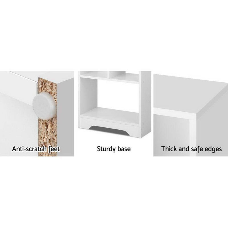 White Display Shelf - Furniture - Rivercity House & Home Co. (ABN 18 642 972 209) - Affordable Modern Furniture Australia