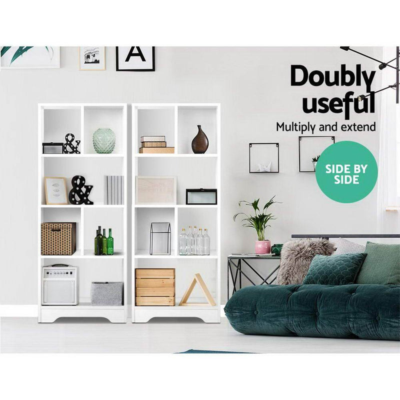 White Display Shelf - Furniture - Rivercity House & Home Co. (ABN 18 642 972 209) - Affordable Modern Furniture Australia
