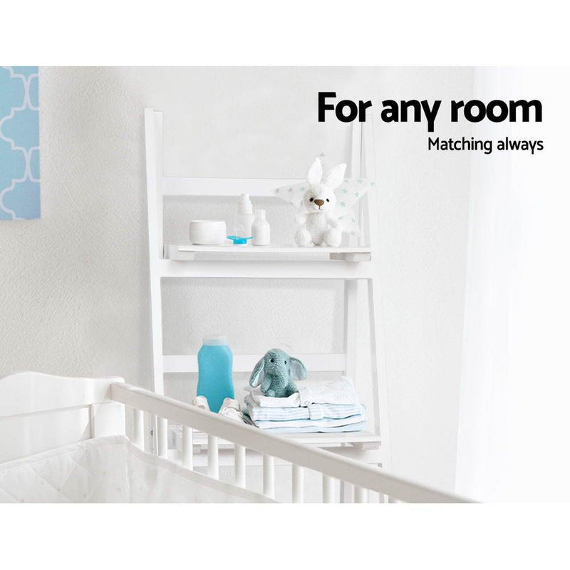 White Ladder Shelf - Furniture - Rivercity House & Home Co. (ABN 18 642 972 209) - Affordable Modern Furniture Australia
