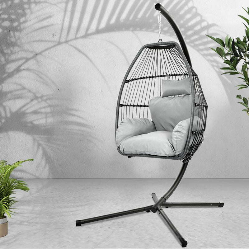 Wicker Swing Chair - Brand - Rivercity House & Home Co. (ABN 18 642 972 209) - Affordable Modern Furniture Australia