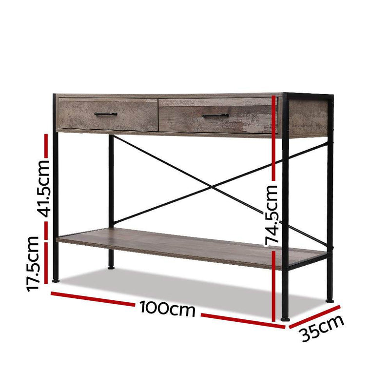 Wooden Hallway Console Table - Wood - Rivercity House & Home Co. (ABN 18 642 972 209) - Affordable Modern Furniture Australia