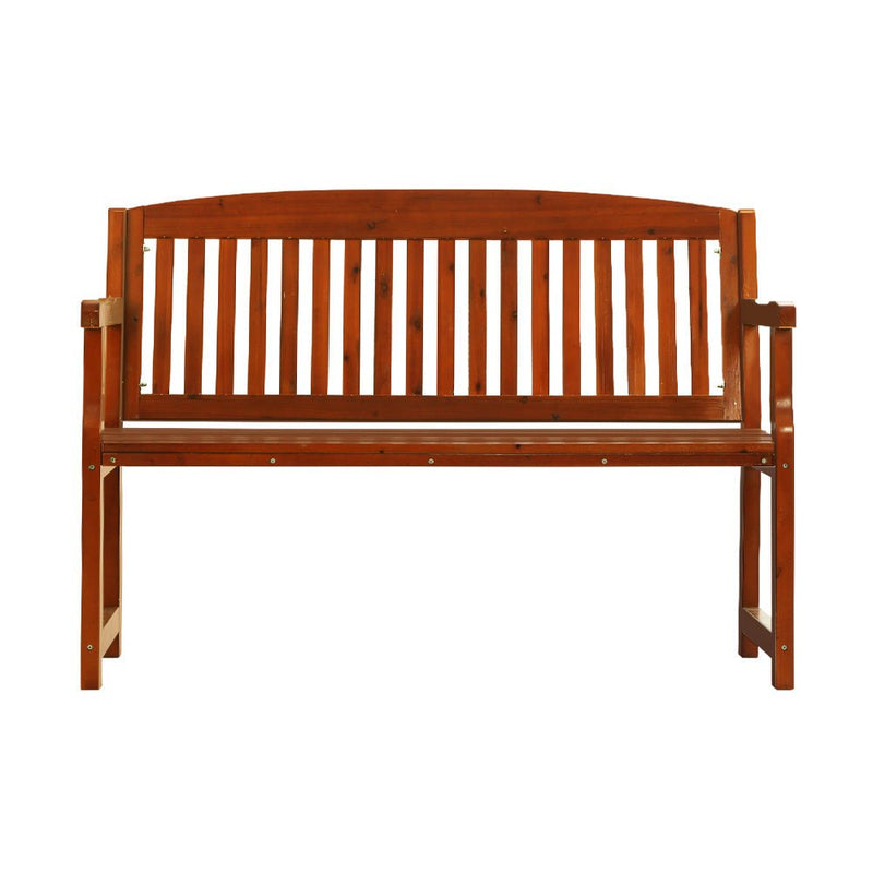 Wooden Outdoor Garden Bench Seat Brown - Furniture > Outdoor - Rivercity House & Home Co. (ABN 18 642 972 209) - Affordable Modern Furniture Australia