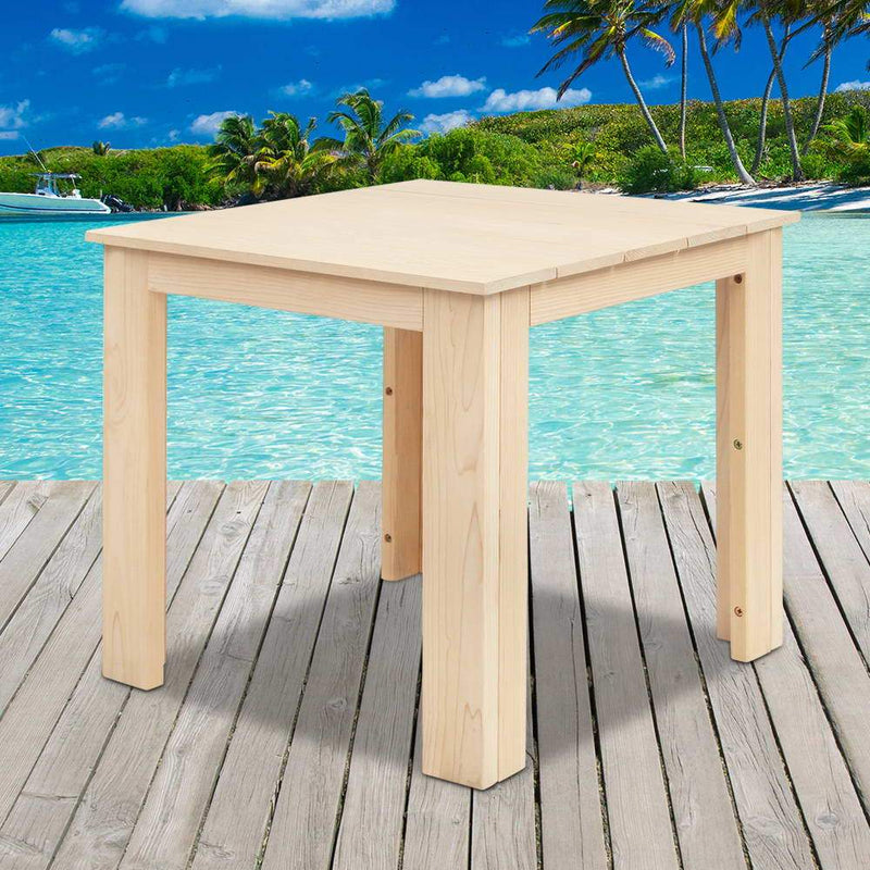 Wooden Outdoor Side Beach Table - Furniture - Rivercity House & Home Co. (ABN 18 642 972 209) - Affordable Modern Furniture Australia