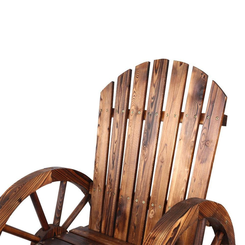Wooden Wagon Chair Outdoor - Furniture - Rivercity House & Home Co. (ABN 18 642 972 209) - Affordable Modern Furniture Australia