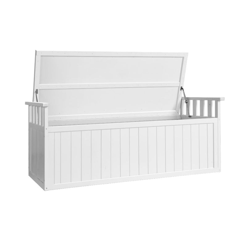 XL Outdoor Storage Box Wooden Garden Bench 129cm - Furniture > Outdoor - Rivercity House & Home Co. (ABN 18 642 972 209)