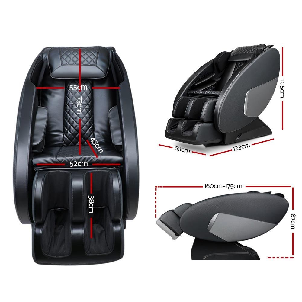 Zero Gravity Electric Massage Recliner Fully Auto Shiatsu Heating Function - Rivercity House & Home Co. (ABN 18 642 972 209) - Affordable Modern Furniture Australia